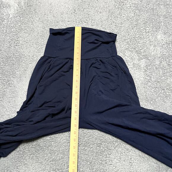 Quince Pants Womens Small French Terry Modal Wide Leg Navy Blue - Picture 8 of 10